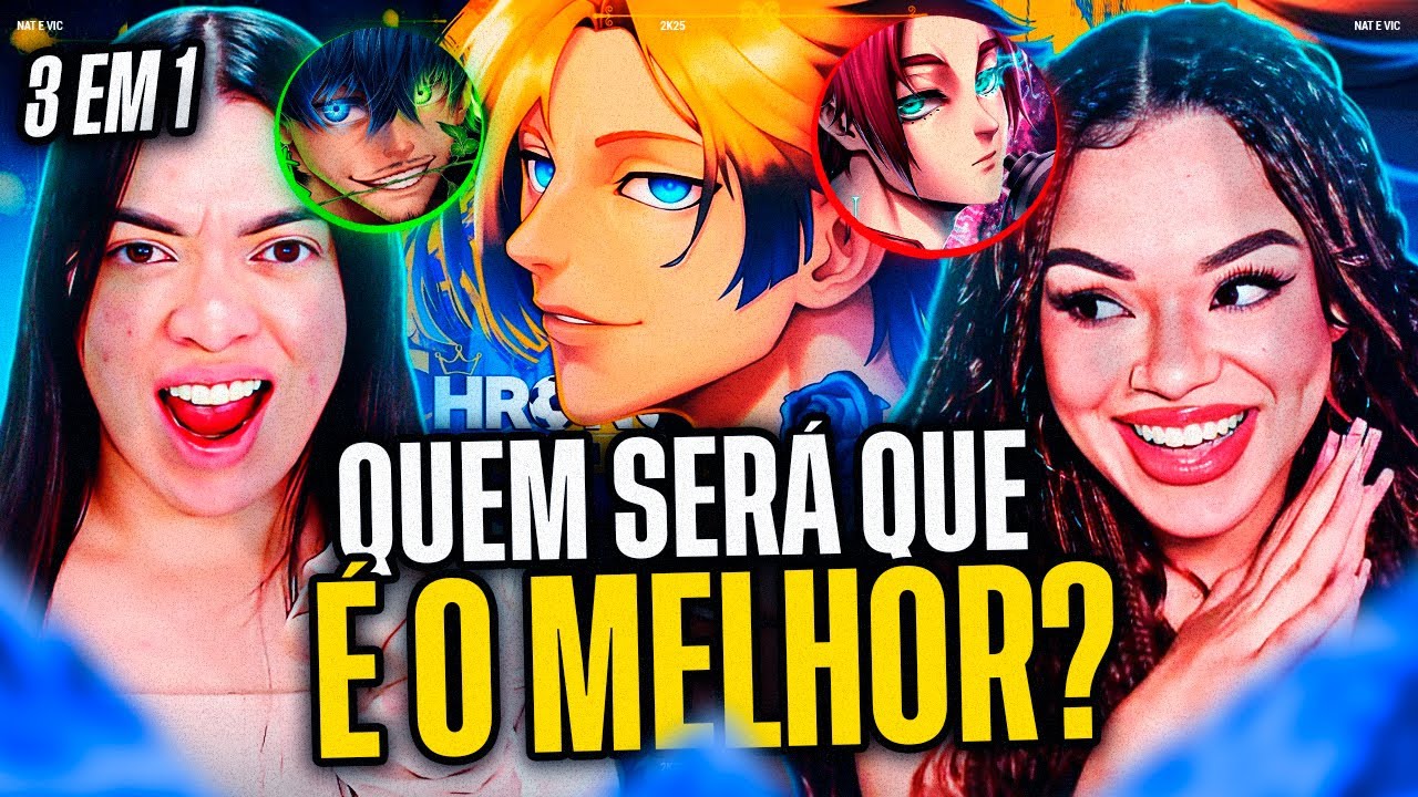 (3 em 1) BLUE LOCK: Chrono - Michael Kaiser | Dan - Itoshi Sae | Ranori - Oliver Aiku [REACT]
