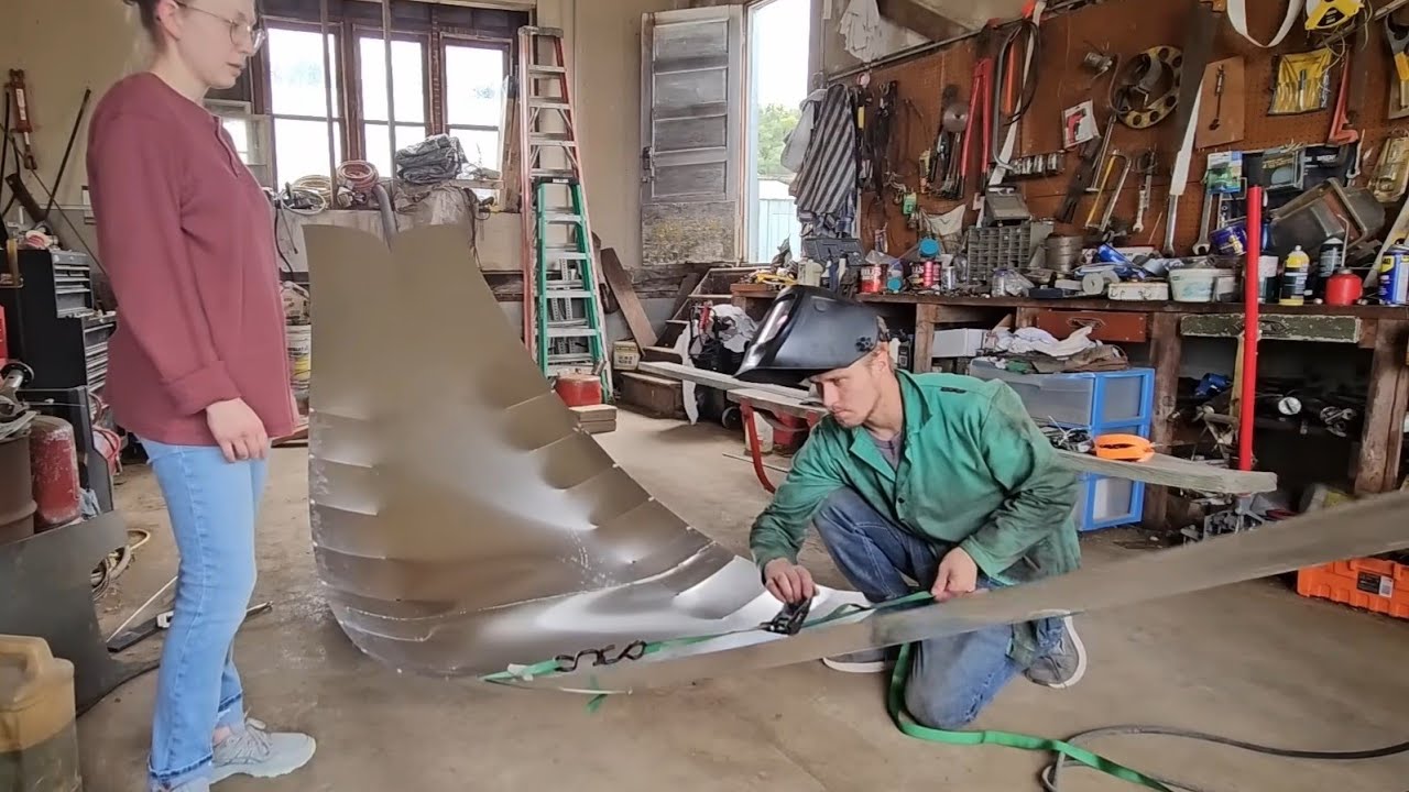 Building A Canoe From 2 Flat Aluminum Sheets - Start To Finish