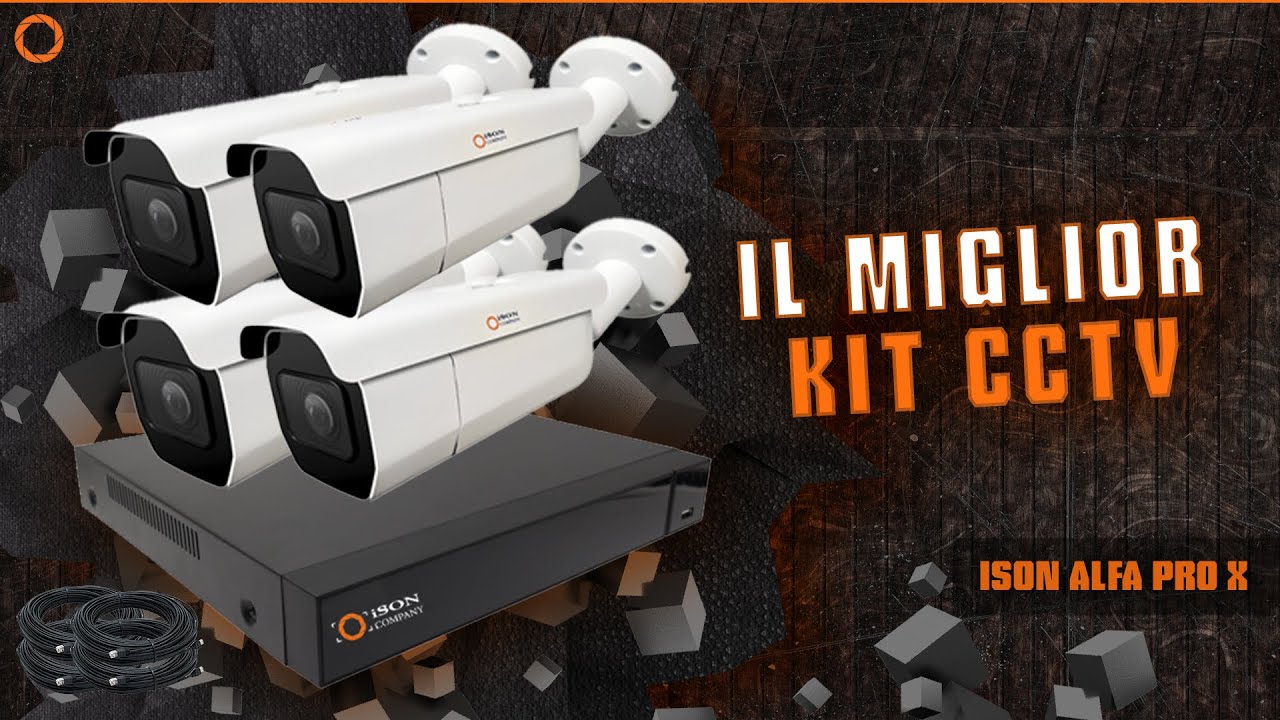 RECENSIONE VIDEO DEL SISTEMA DI TELECAMERE DI SORVEGLIANZA ISON ALFA PRO X