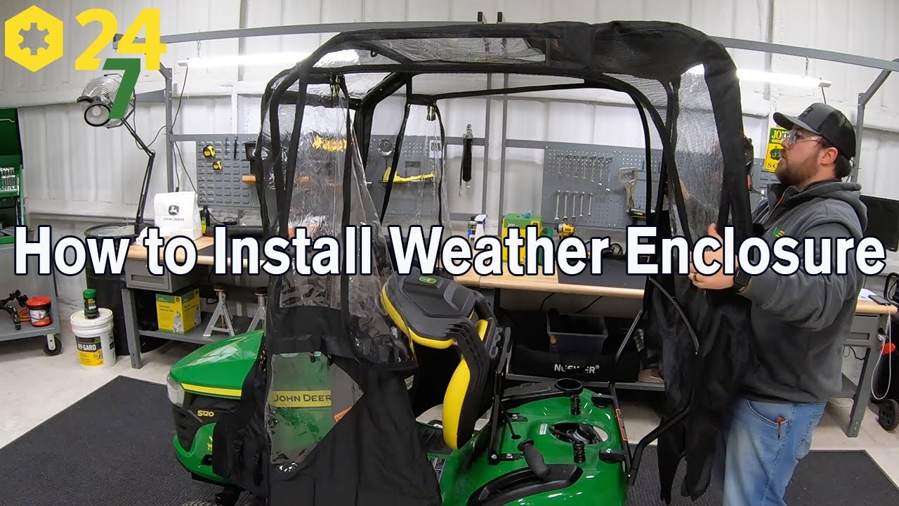 How to Install John Deere Mower Weather Enclosure | Unboxing and Installation