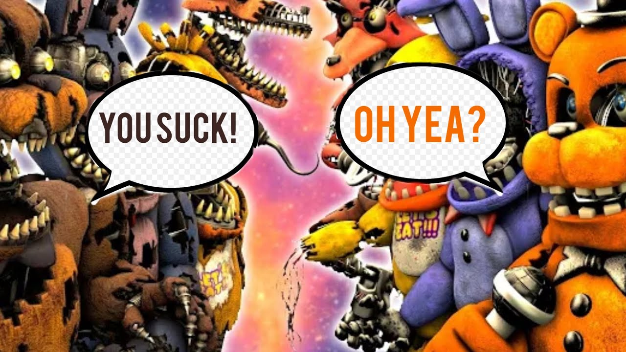 IF THE ANIMATRONICS HAD VOICES!(fnaf fights)