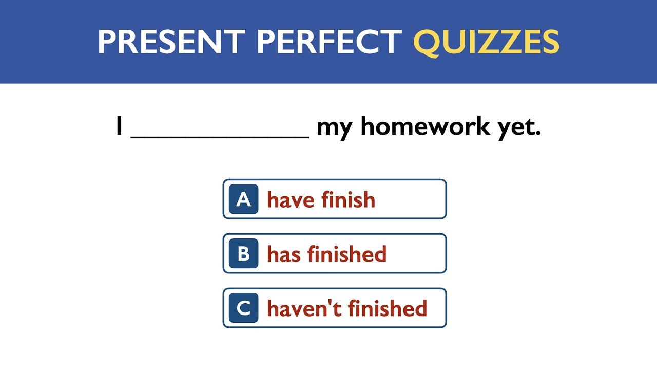 Present Perfect Quiz | 20 English Grammar Quiz | English Grammar Test | Beginner Level