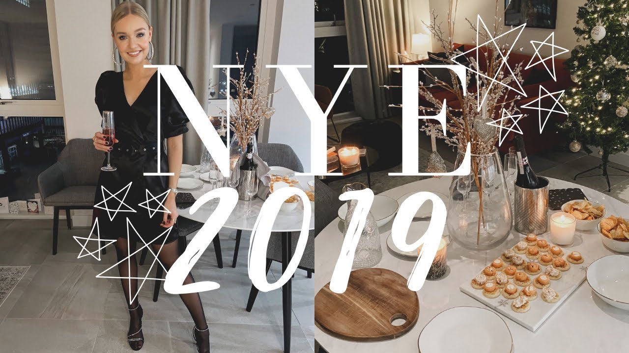 GET READY FOR NEW YEAR 2019 WITH ME | MAKEUP ROUTINE, CELEBRATION AND HOUSE PREP | LYDIA TOMLINSON