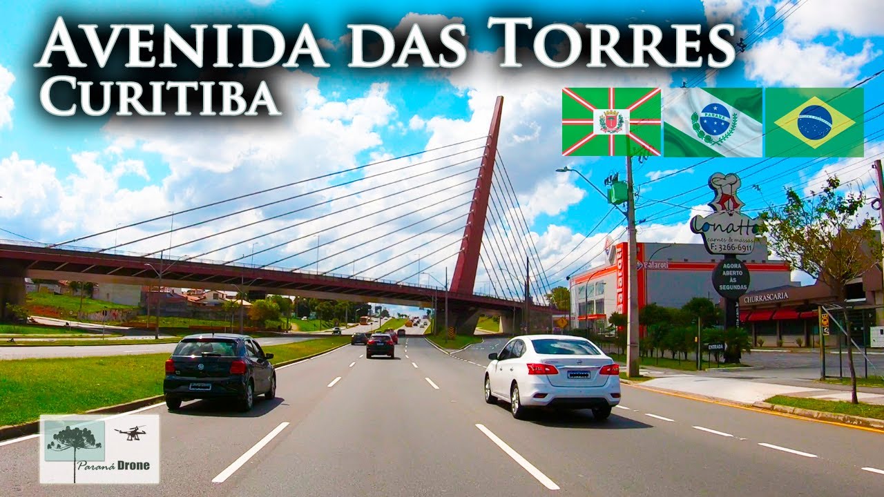 De carro pela AVENIDA DAS TORRES em CURITIBA! [GoPro]