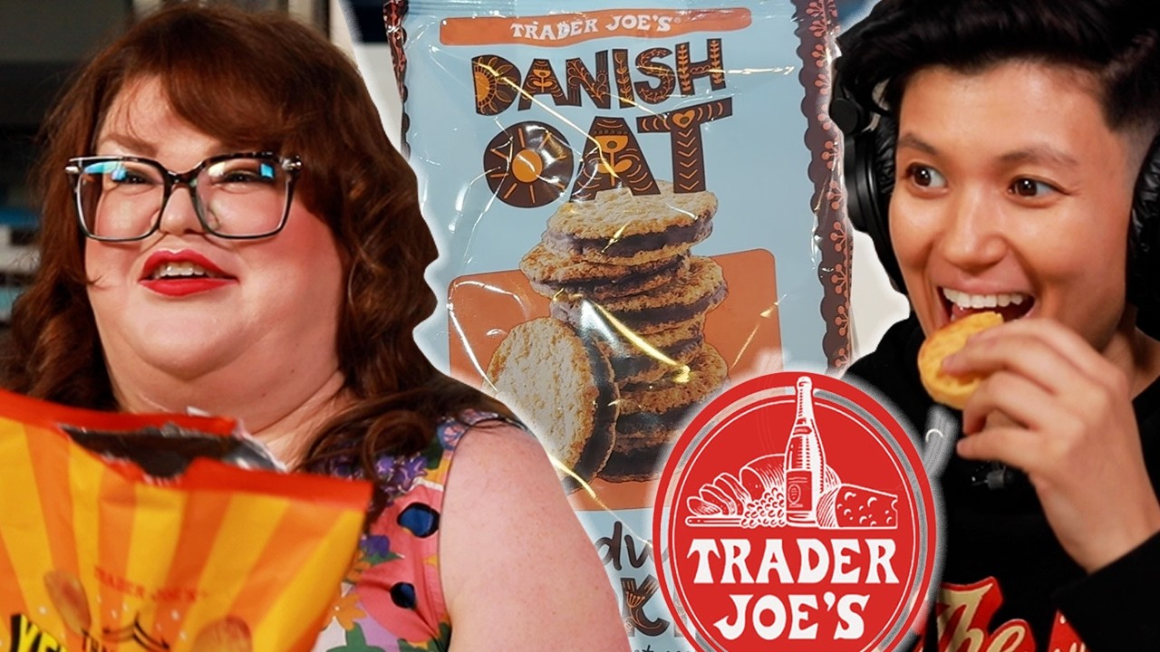 Кристин и Джен пробуют ВСЕ НОВЫЕ ПРОДУКТЫ ИЗ TRADER JOE'S за март | Kitchen & Jorn