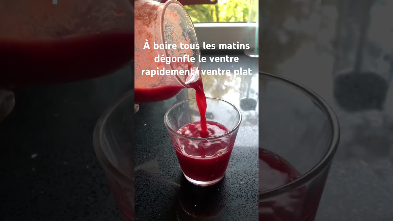 Jus de betterave : 3 betteraves, 8 carottes, 2 pommes, gingembre, 2 citron 🙏🏾 #ventreplat