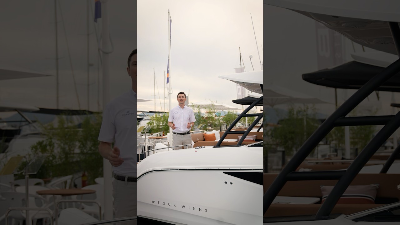 Discover the Four Winns all-new TH33 and TH38 at Cannes Yachting Festival! #cannesyachtingfestival