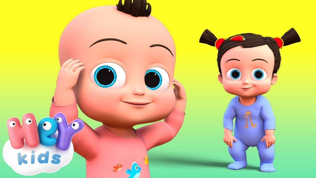Tête épaules genoux et pieds | Comptine bébé - HeyKids Français