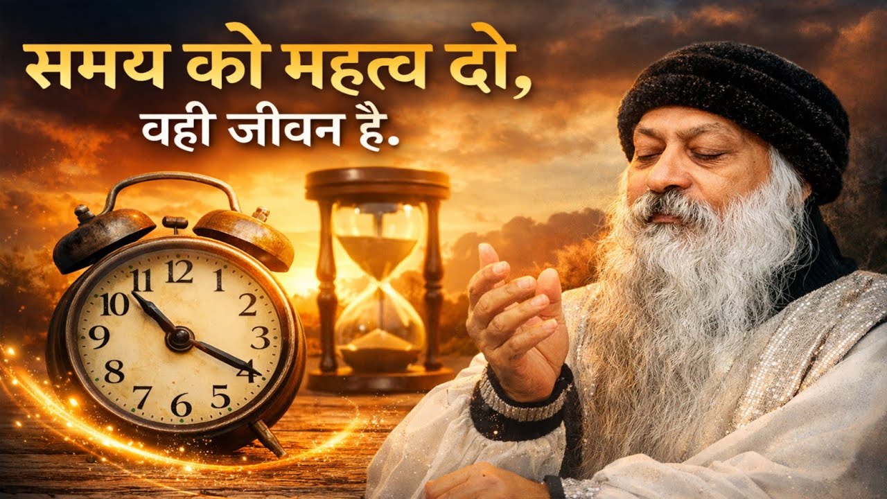 Osho's teachings:- Give importance to time, that is life. #osho #oshoinspiration #oshomeditation