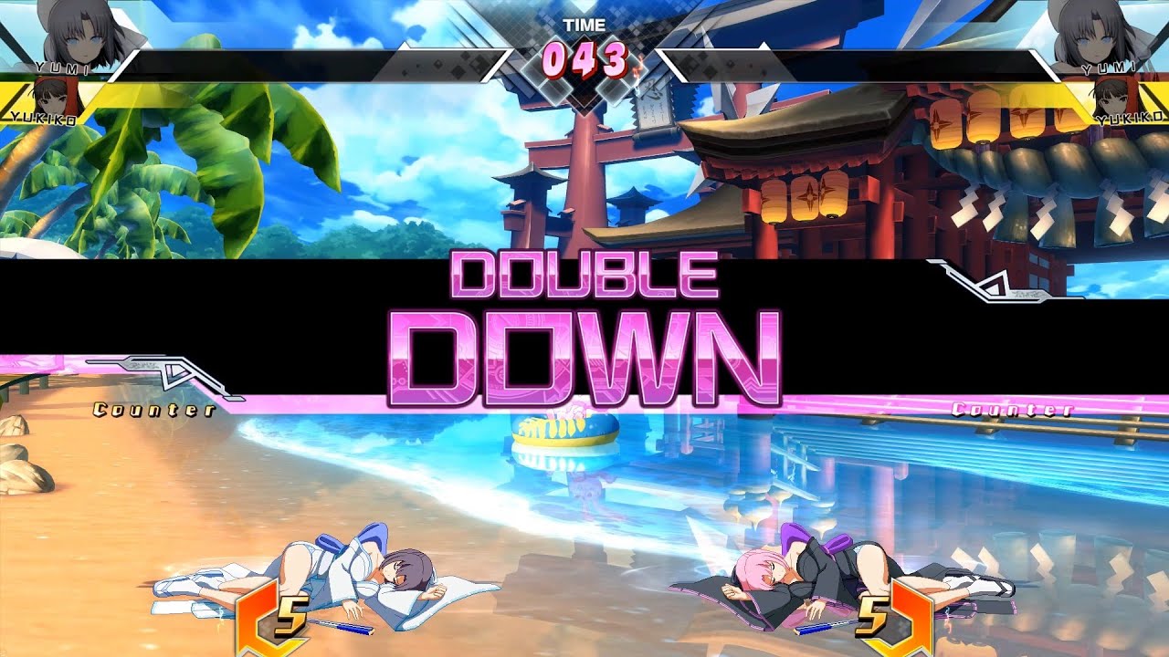 BlazBlue Cross Tag Battle 2.0 [STEAM]: Yukiko/Yumi Double KO Mirror Match