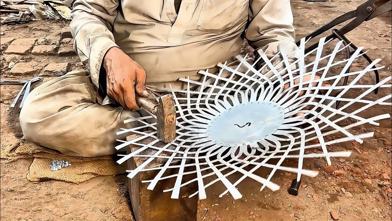Amazing Handmade Steel Fruit Basket Making Process | Skilled Metal Craftsman at Work 