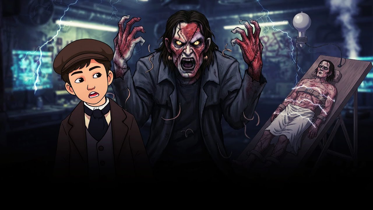 Ужасная история о Франкенштейне | Ужасы на английском языке | Кровавый понедельник 🔥🔥🔥