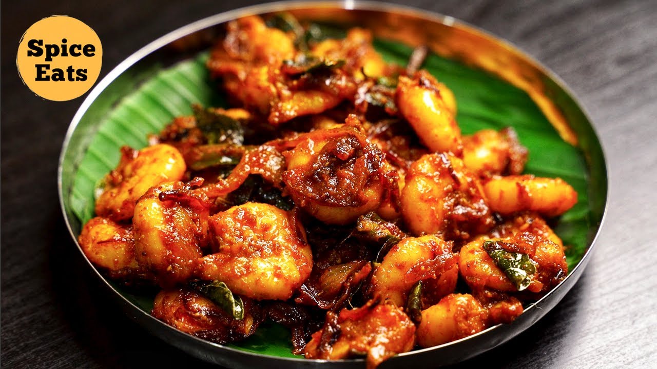 Masala Prawns Fry | Andhra Style Prawns Fry | Royyala Vepudu | Spicy Prawns Fry