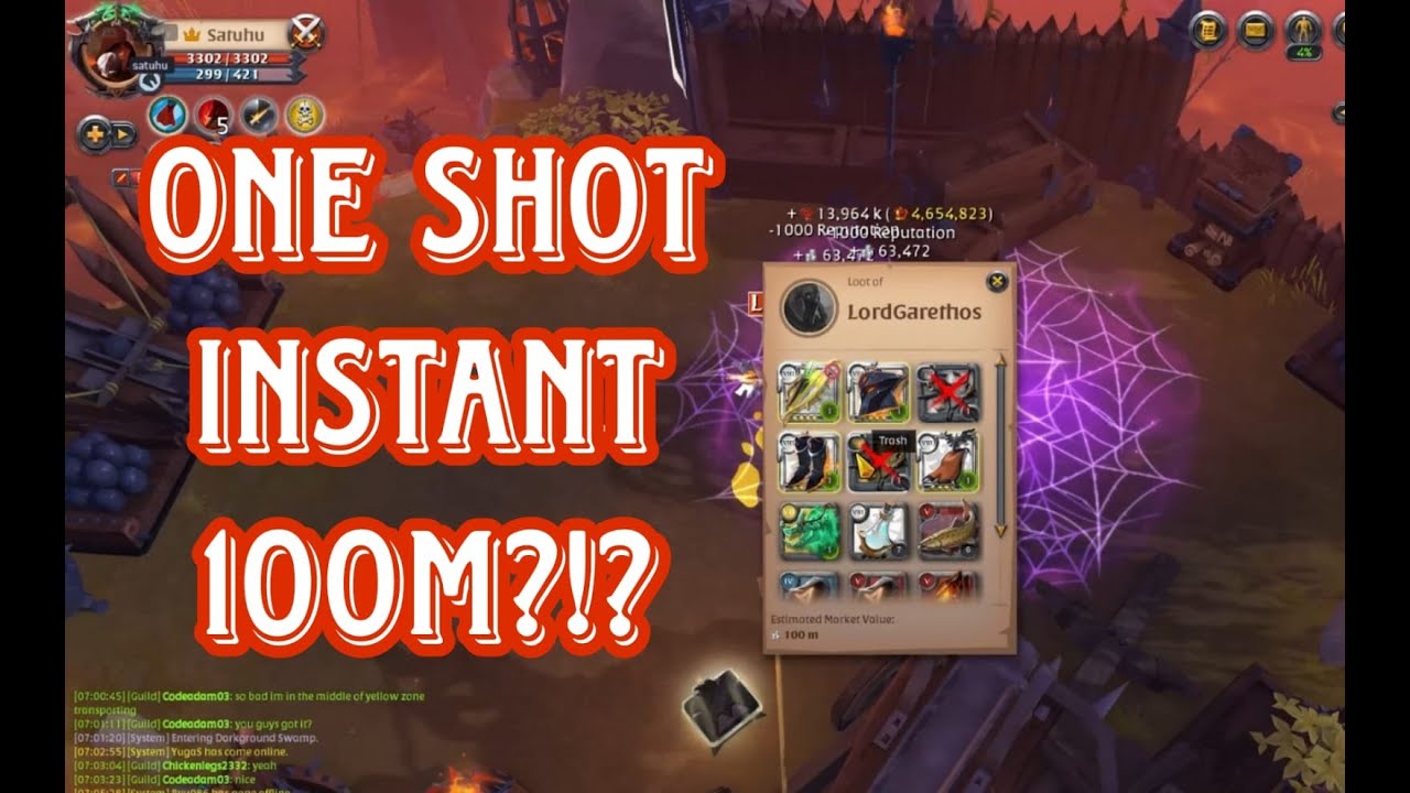 100 Million One Shot Incubus Mace + Blazing Staff Albion Online!