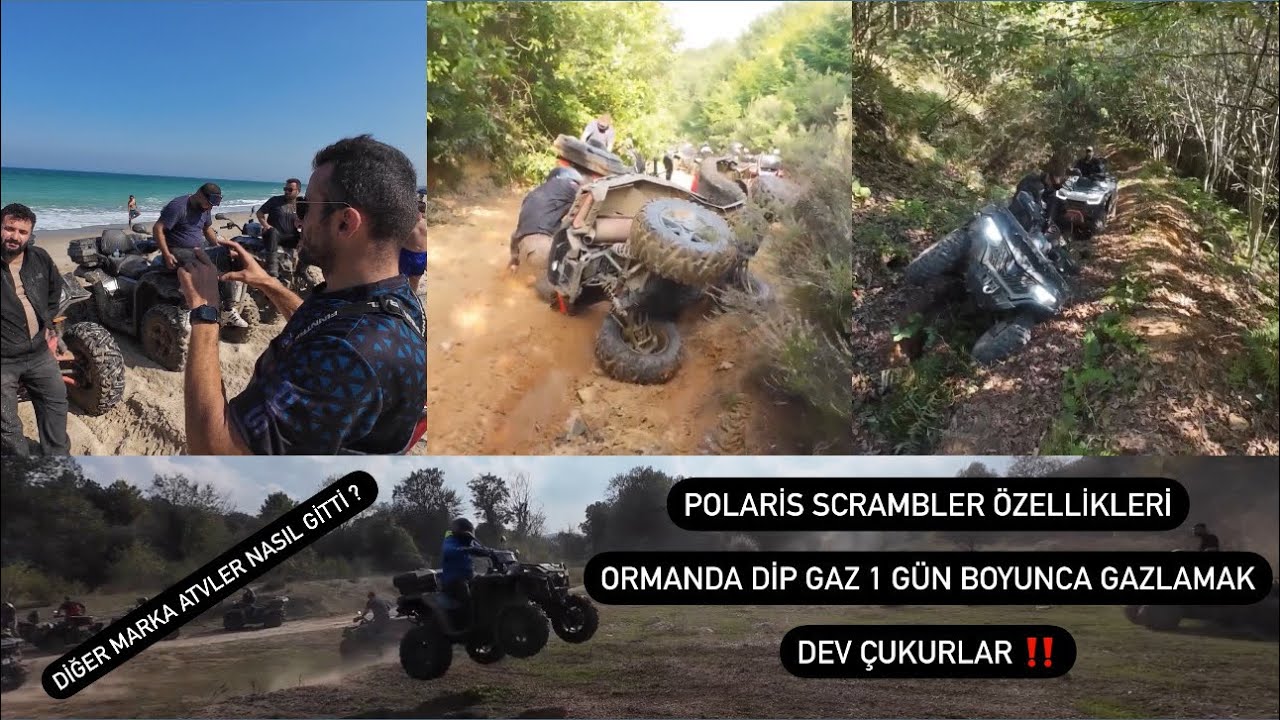 Atv OffRoad 1 Gün Boyunca Şuayip Abi İle Çatalca Orman İçinde Hard Parkur - İliklere Kadar Sitres At
