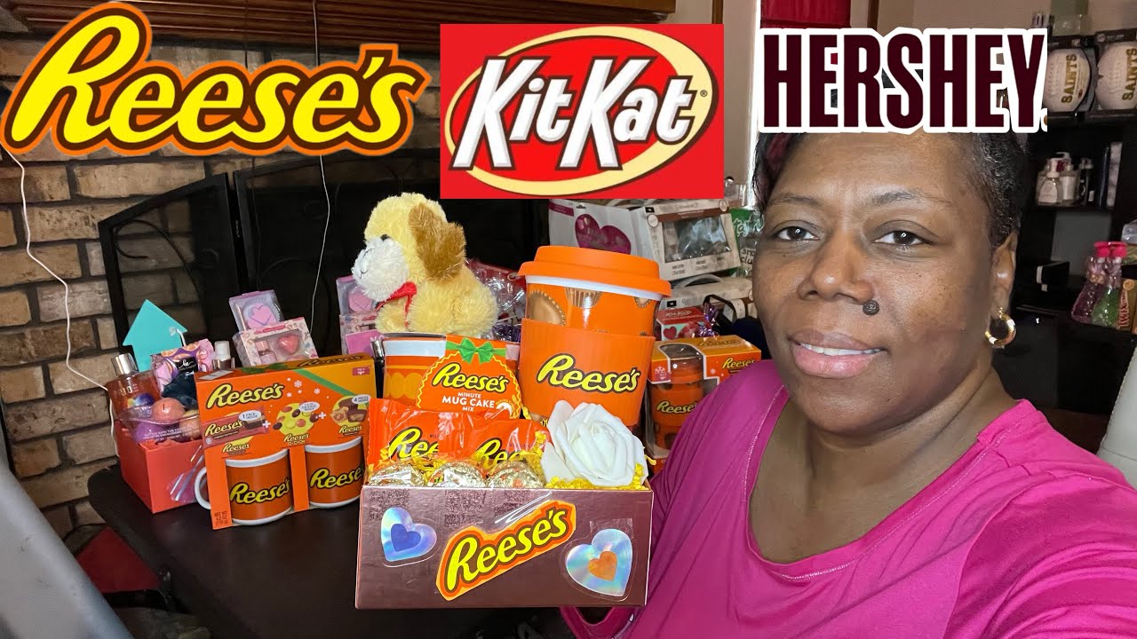 Reese’s KitKat Hershey Oh My!  Creating Candy themed baskets for Valentine’s Day