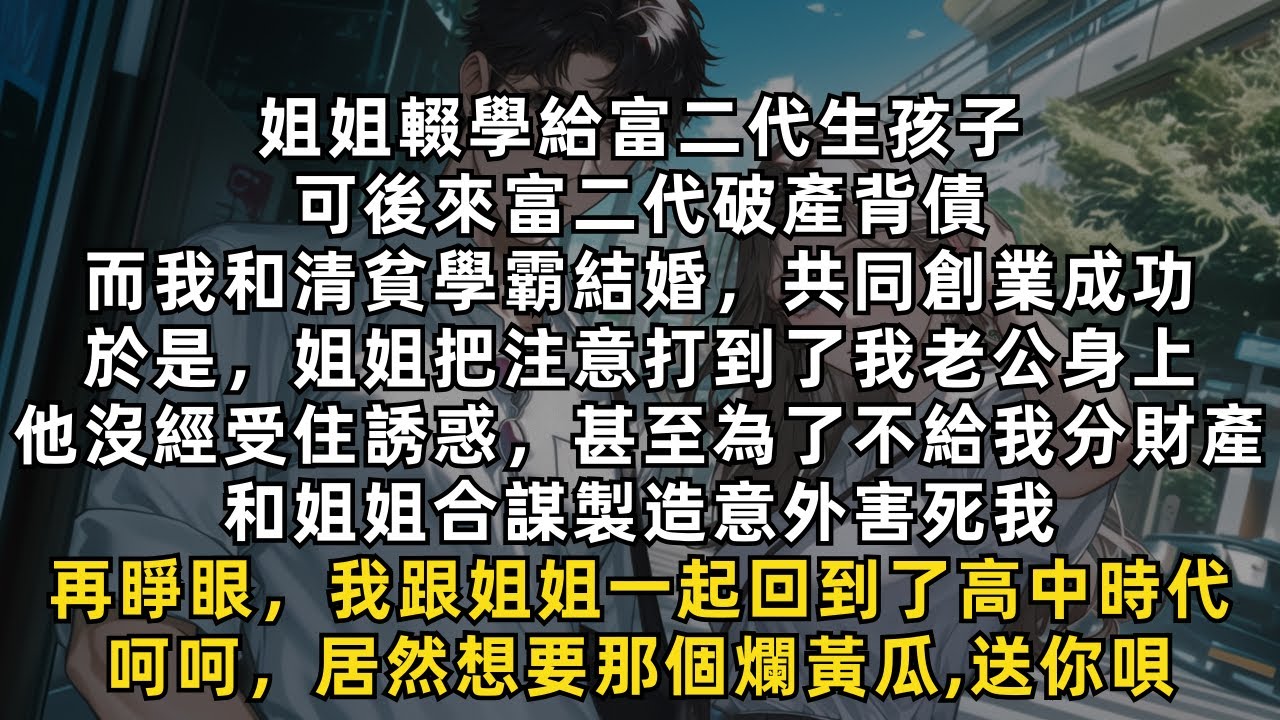 完結爽文：再睜眼，我跟姐姐一起回到了高中時代，她打掉孩子重新回去上學，想搶先一步跟我老公談戀愛。呵呵，居然想要那個爛黃瓜，我趕緊收拾好課桌讓給她。