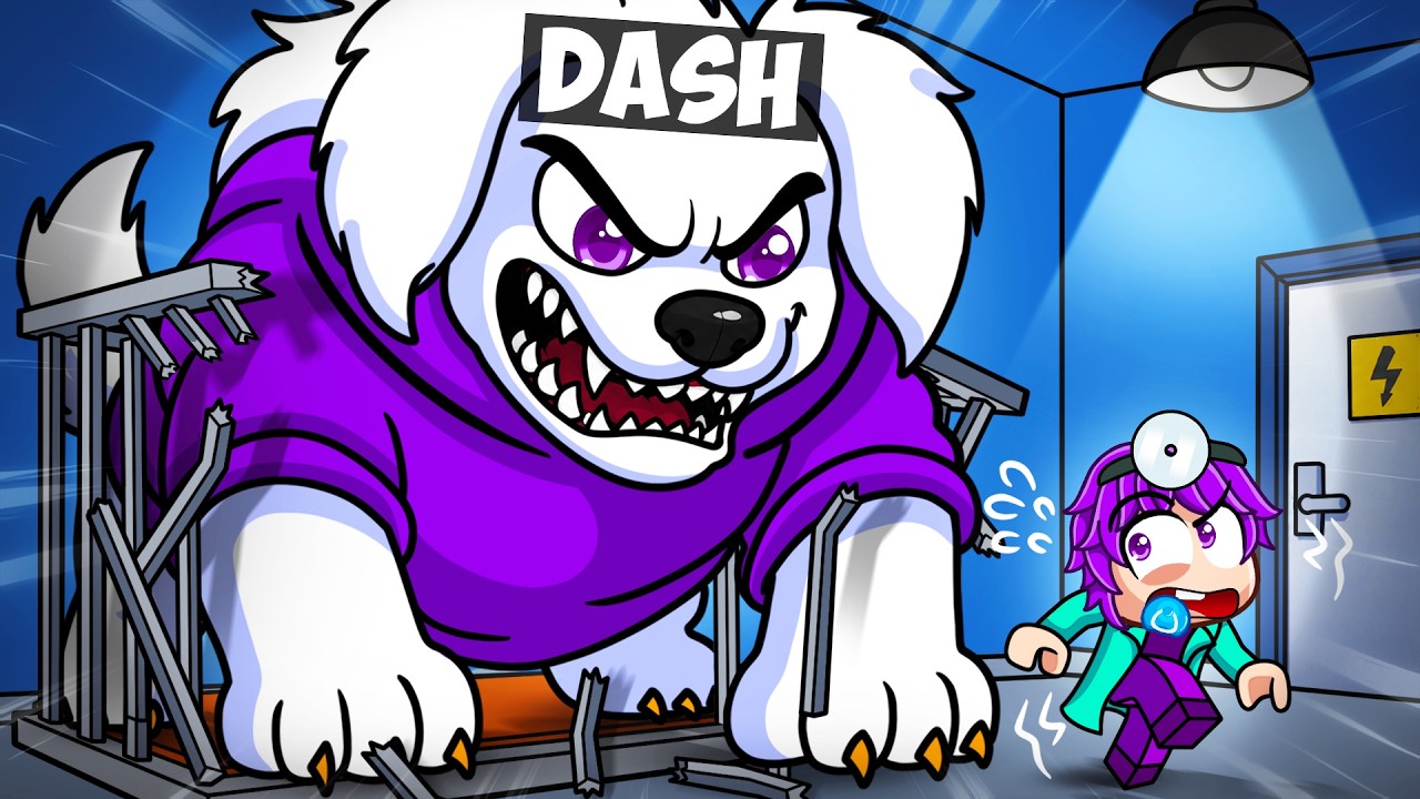 100 дней в роли ГИГАНТСКОЙ СОБАКИ в игре Roblox Escape Dog Pound...