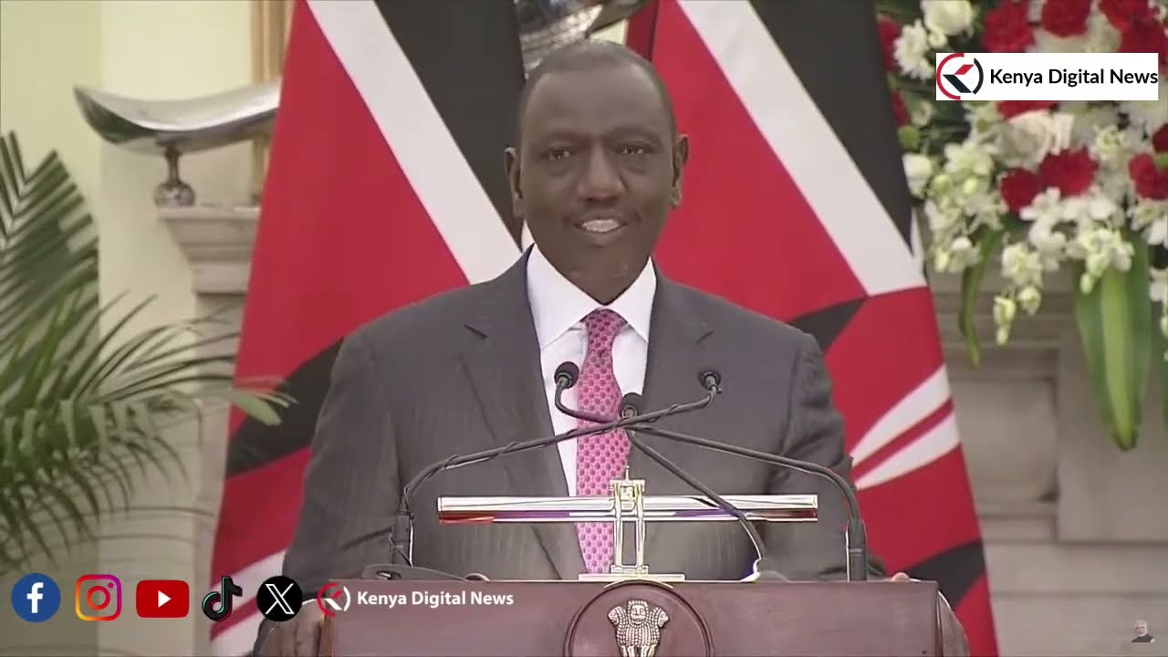 President Ruto's powerful speech in India at the the Rashtrapati Bhavan Presidential Palace!!