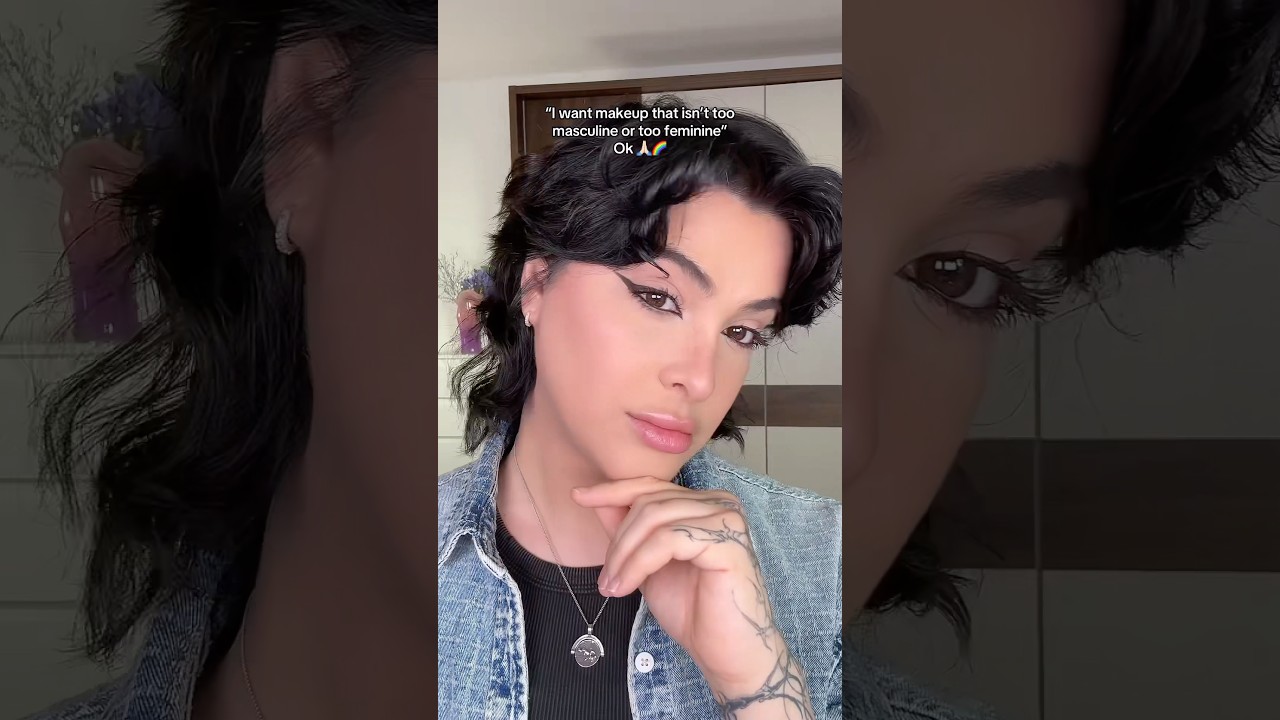 My favorite gender neutral makeup look! #makeuptips #nonbinary