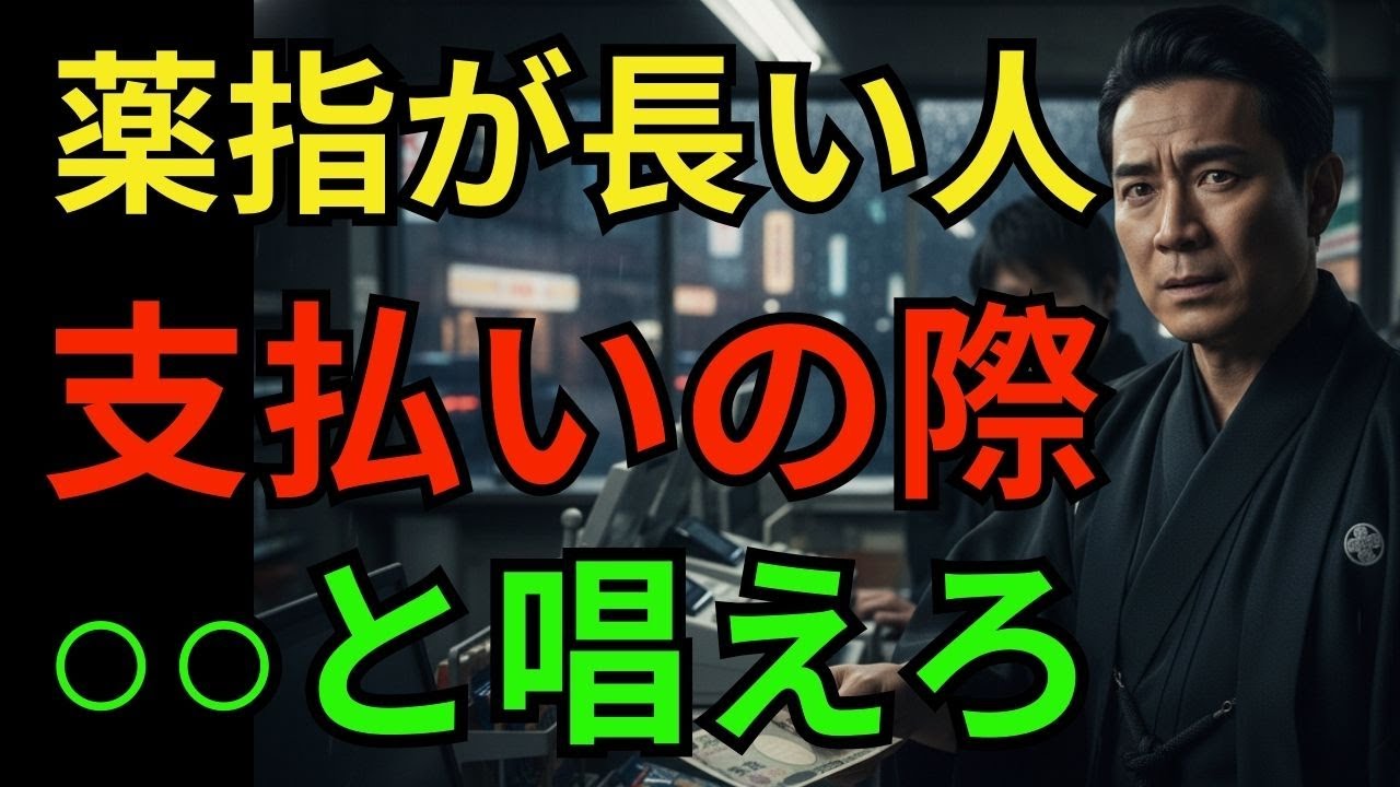 薬指が人差し指より長い人は支払いの際、必ずある言葉を唱えてください 🚨貧乏から富へ！人生を逆転させる最強サインはこれだ