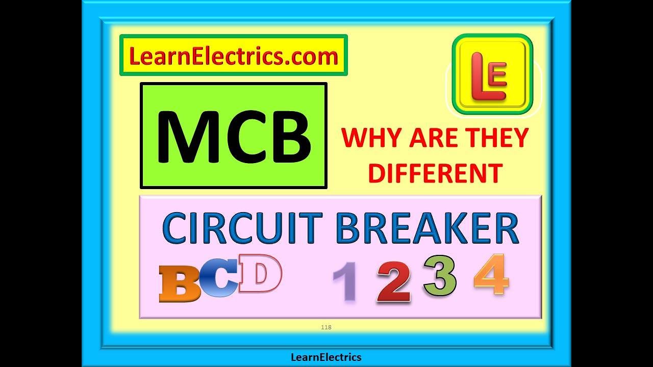 MCB &ndash; Выбор автоматического выключателя &ndash; Типы B - C - D и Типы 1 - 2 - 3 - 4