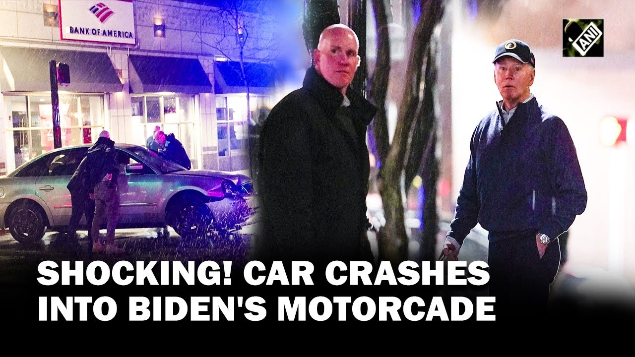 US President Joe Biden ‘shocked’ as car collides with an SUV near his motorcade in Delaware