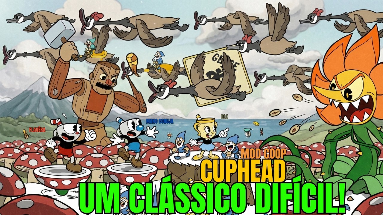 CUPHEAD COOP: O Jogo Que Destruiu Minha Paciência Em 2026! #cupheadgameplay  #coopgame  #indiegame