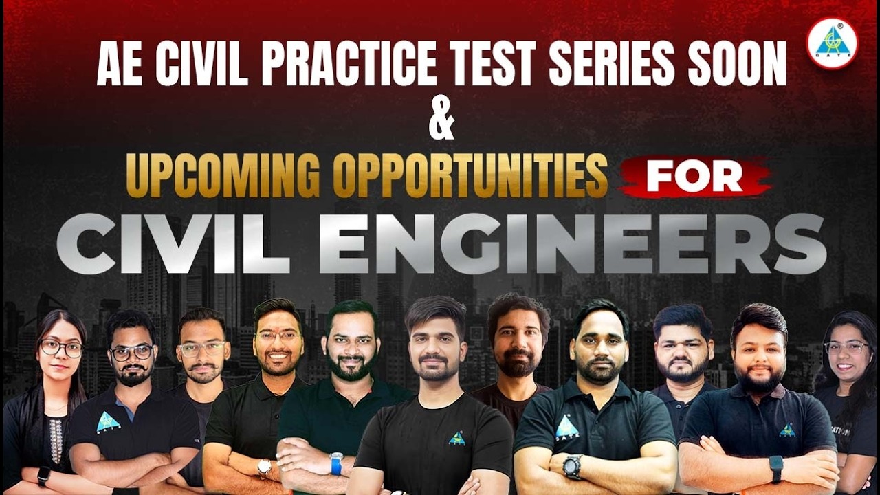 AE Civil Practice Test || Upcoming Opportunities For Civil Engineers 🔥🔥🔥 #cgpsc #aeje