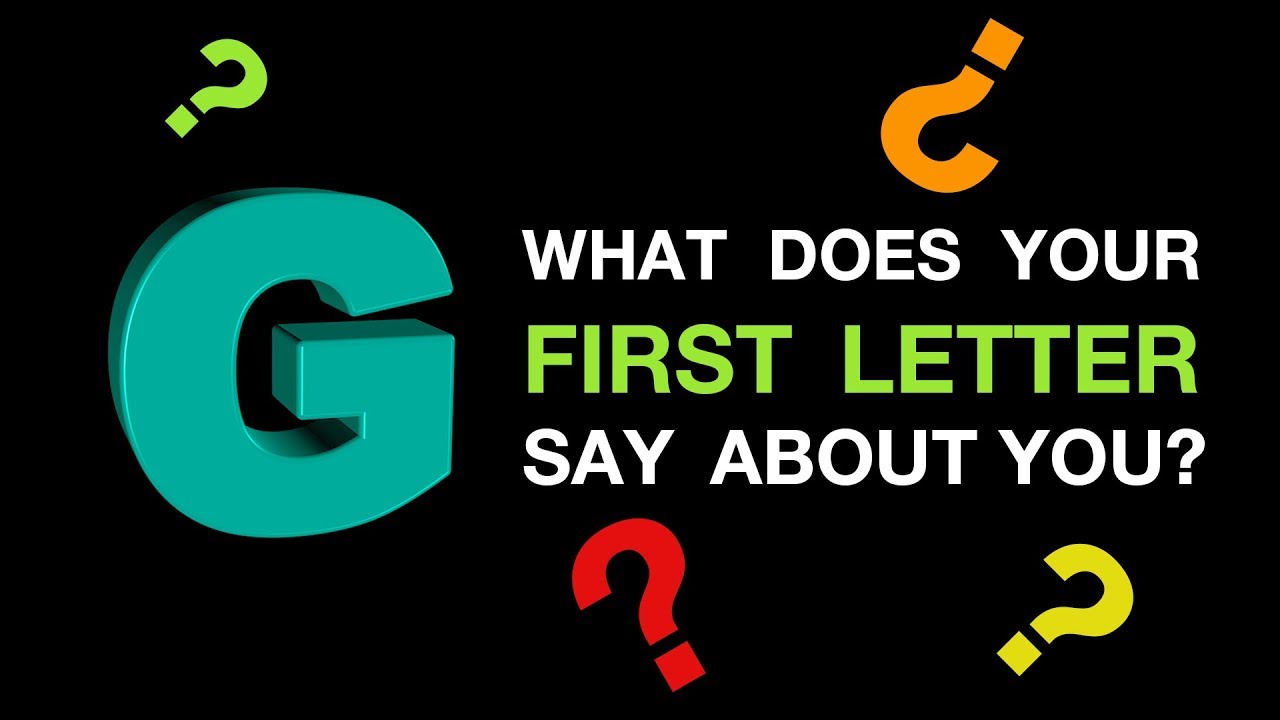 Initial Letter G  | What Does It Mean If Your Name Starts With The Letter G