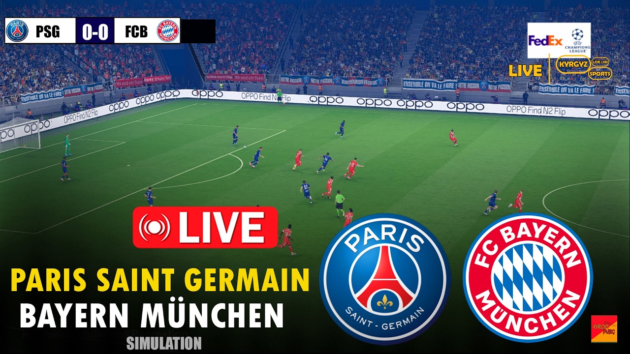 🔴LIVE: PSG gegen FC Bayern M&uuml;nchen | eFootball PES 2021 Simulation Gameplay PC