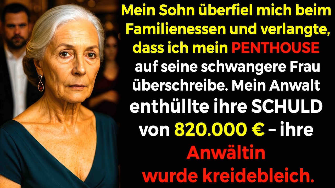 Mein Sohn drängte, das Penthouse meiner Schwiegertochter zu überschreiben. Als ich mich weigerte...