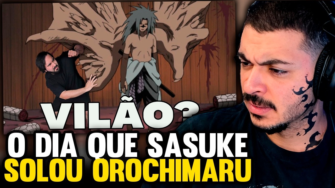 KAMUZ REAGE: A VINGANÇA SECRETA DO SASUKE | Sasuke vs. Orochimaru - Naruto Shippuden | Zé Renacho