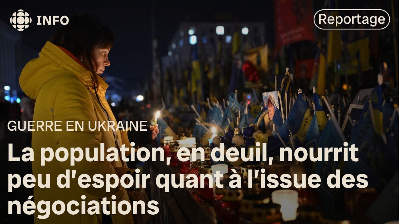L’Ukraine rend hommage aux soldats tombés au combat, quatre ans après le début de la guerre