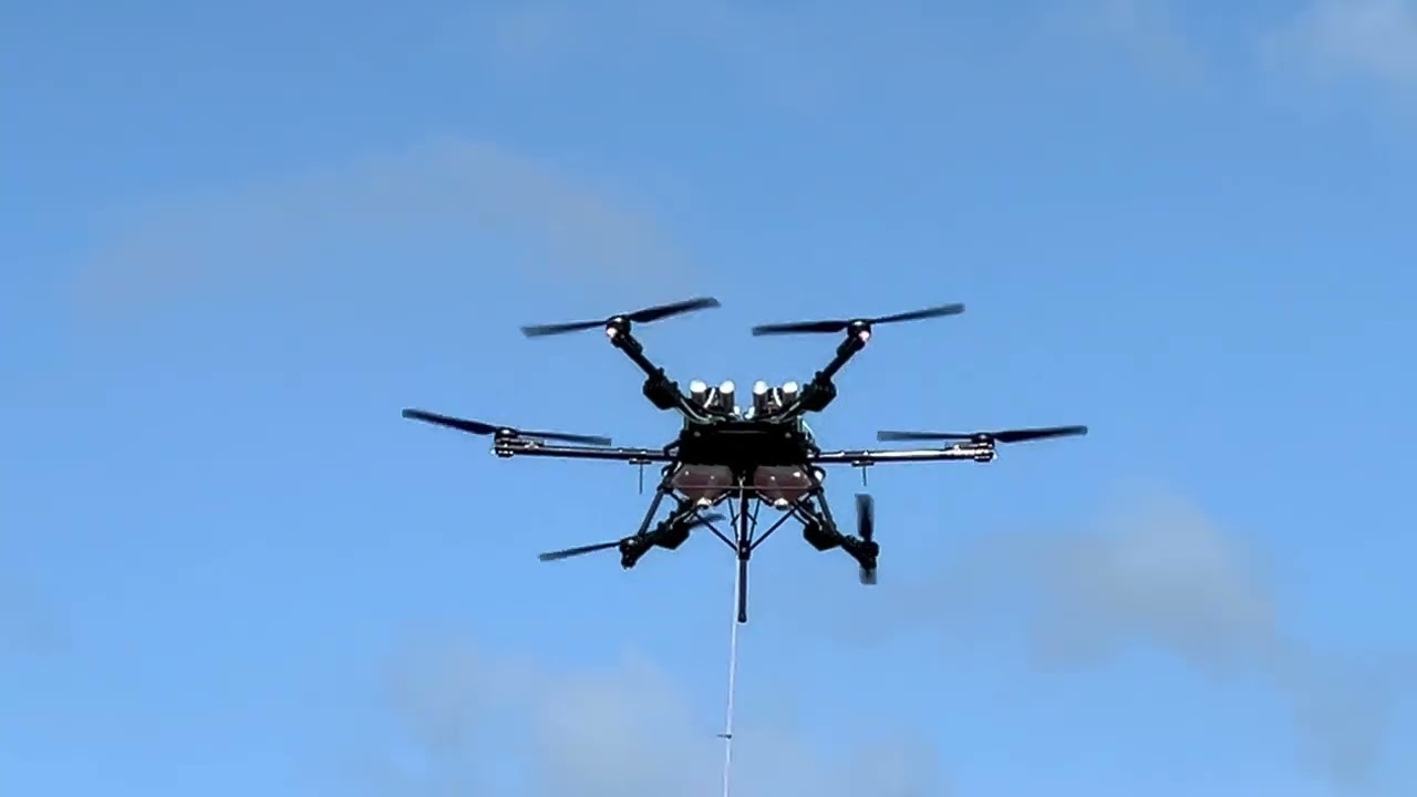 HD-606 Demo flight at IDS - 15 m/s wind