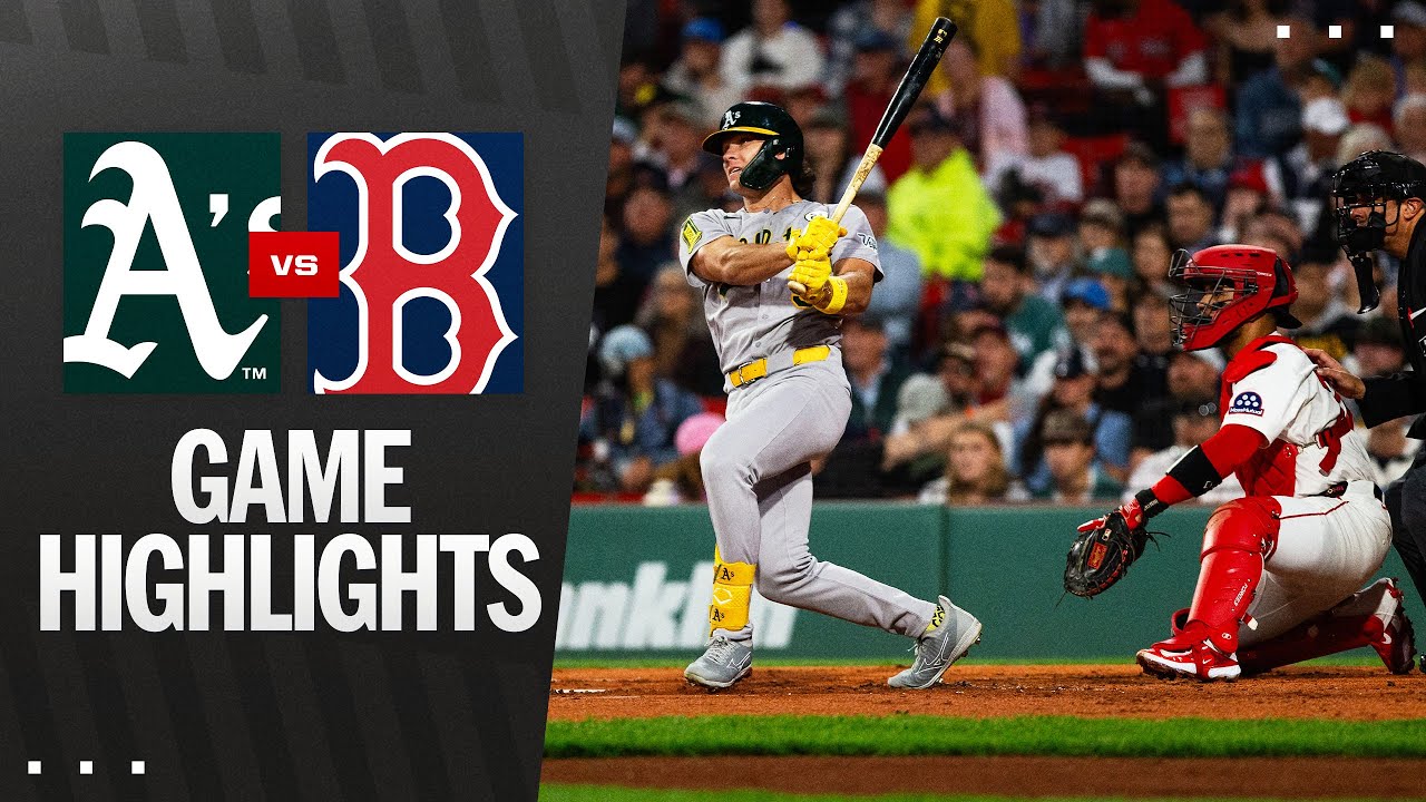 Athletics vs. Red Sox Game Highlights (9/16/25) | MLB Highlights