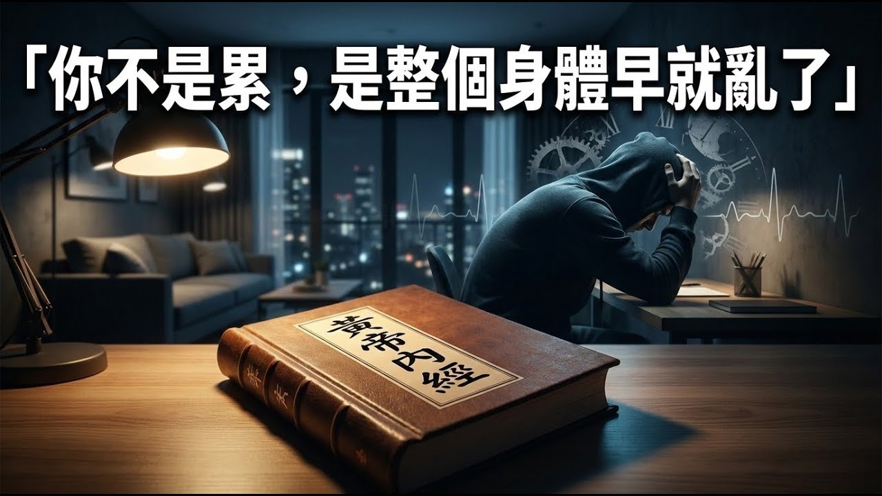 你不是不夠自律，而是活錯節律｜黃帝內經揭穿現代人慢性疲勞與焦慮的真正根源（中醫養生 × 身心健康）