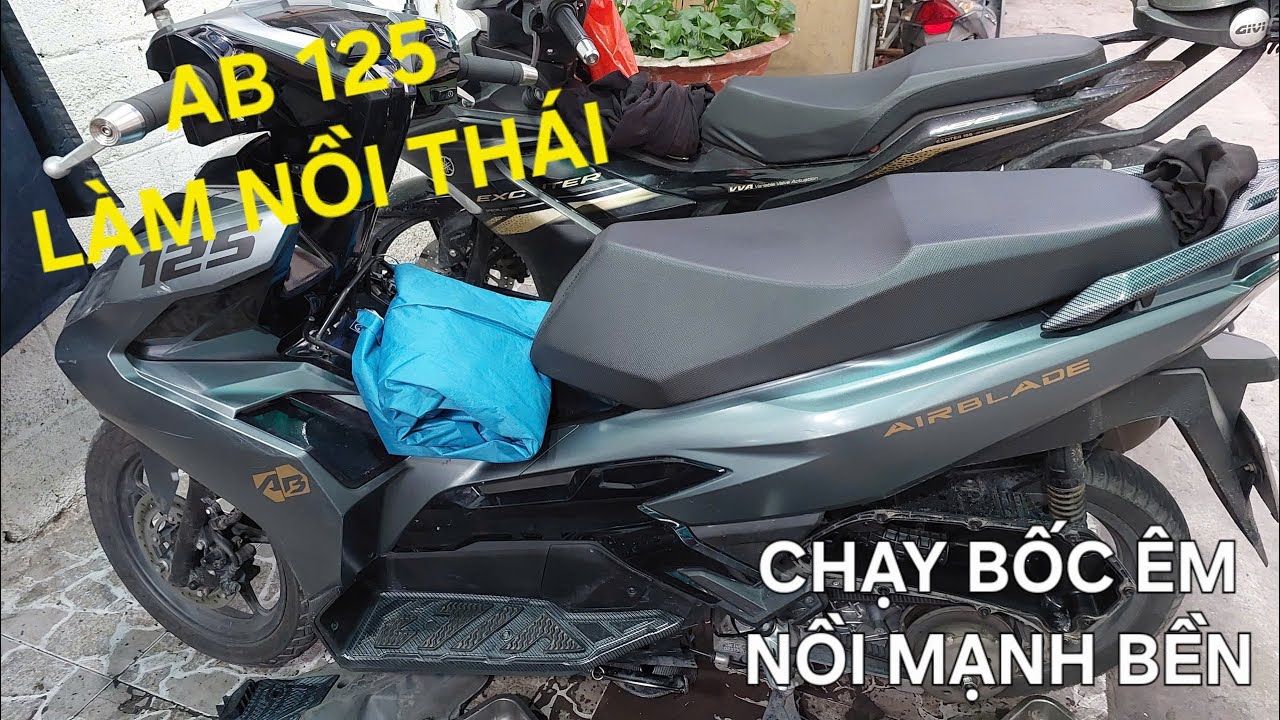 AIRBLADE 125 LÀM NỒI CHẠY BỐC ÊM HẾT RUNG BÁO GIÁ LÀM NỒI THÁI AB 110 125 150 