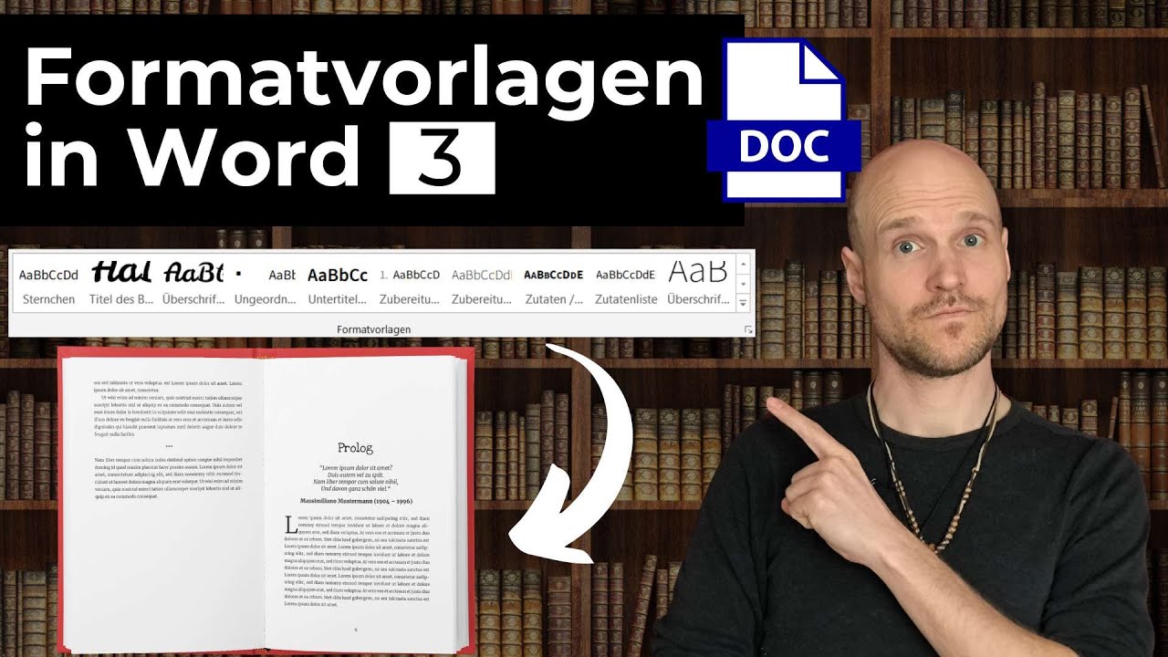 Wie arbeitet man mit Formatvorlagen in Word für Taschenbücher? (Teil 3)