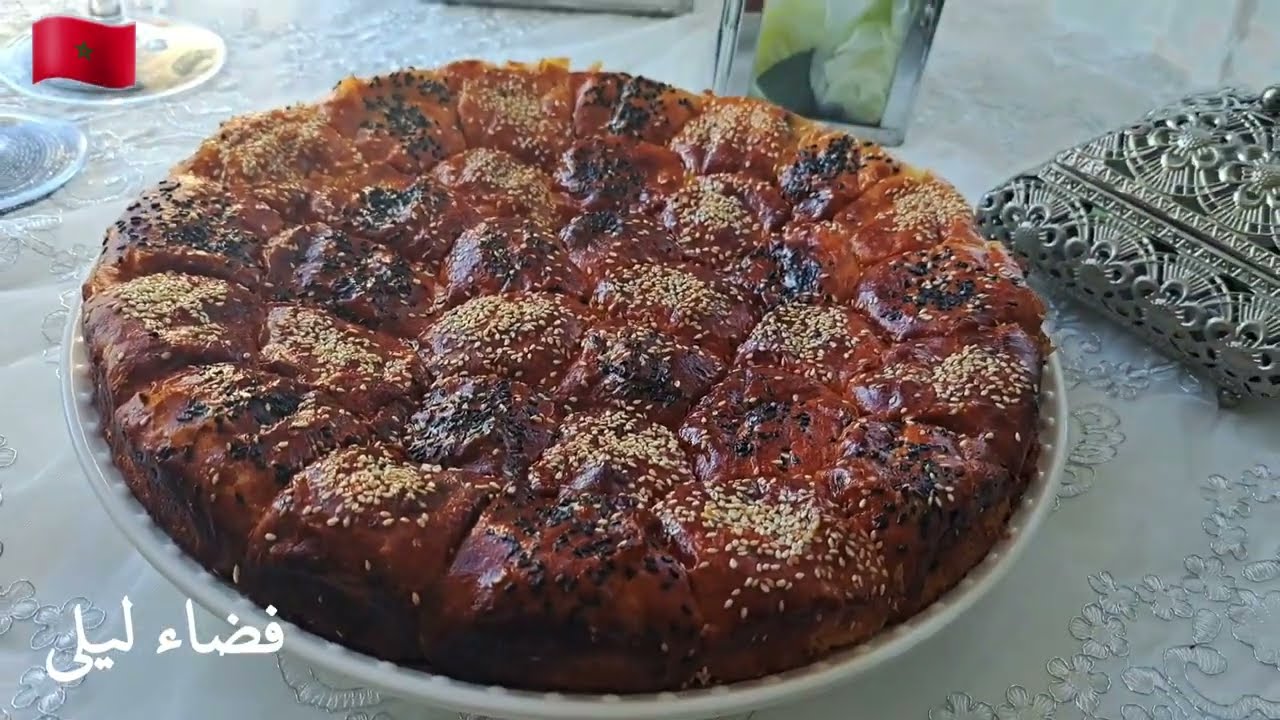 بريوش الشهدة  خفيف وقطني  بدون بيض بمكونات بسيطة