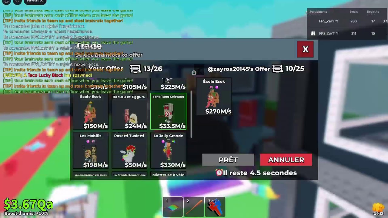 TRADE SAB ET DAUTRE JEU(JE DUEL PAS QUE TRADE)