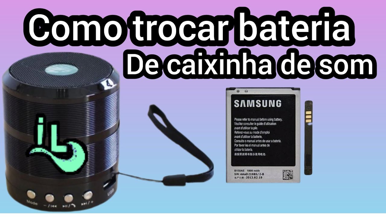 Como trocar bateria 🔋 da caixinha de som