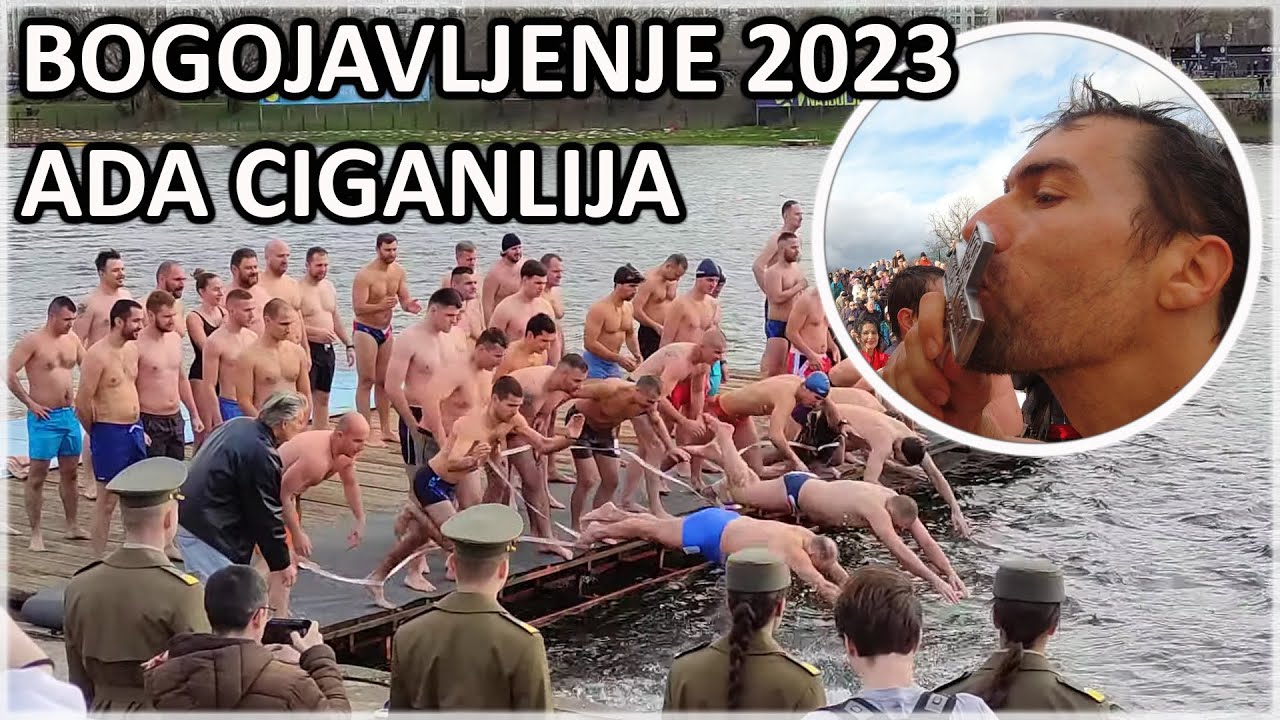 BOGOJAVLJANJE NA ADI CIGANLIJI 2023 - PLIVANJE ZA ČASNI KRST