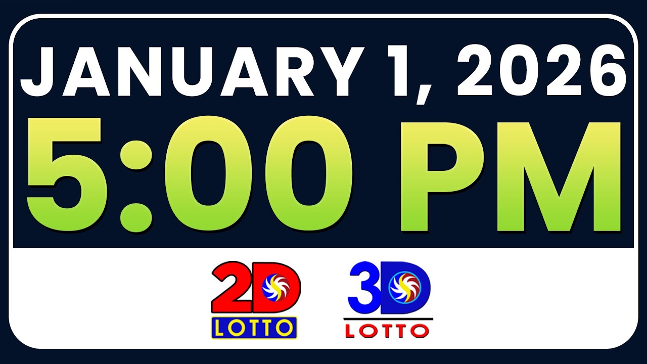 5PM PCSO LOTTO RESULTS TODAY JANUARY 1, 2026 | SWERTRES EZ2