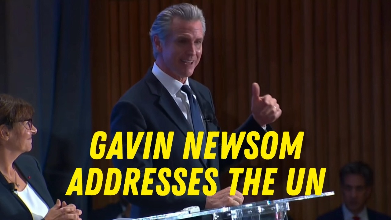 Gavin Newsom Speaks at the United Nations