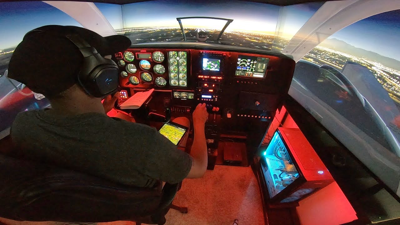 Home Flight Simulator Cockpit Music Video + Landing at KONT | Home Sim Pilot