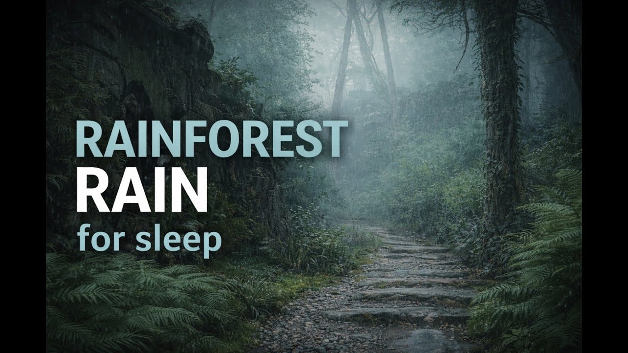 LIVE Dark Screen Rain ★ 10 Hour Rain on Window — White Noise Rain Sounds for Deep Sleep (No Thunder)