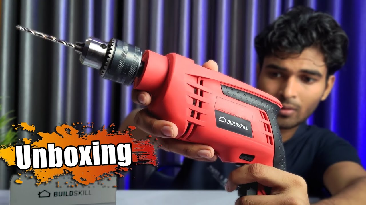 I got a this Drill Machine Combo, Buildskill Pro BGSB13RE 13mm 500W 2800RPM, Unboxing & Review Drill