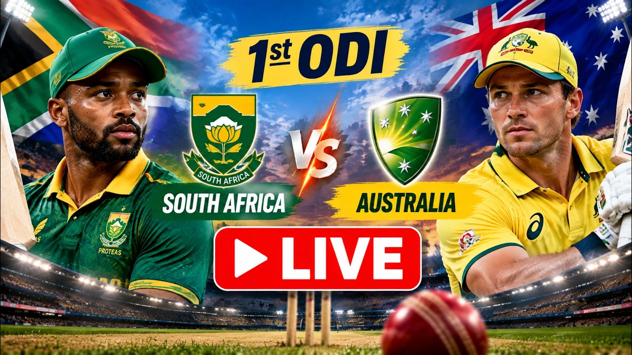 WATCH | Australia vs  South Africa LIVE | 1st ODI LIVE | Cricket Live Score & Updates | LIVE
