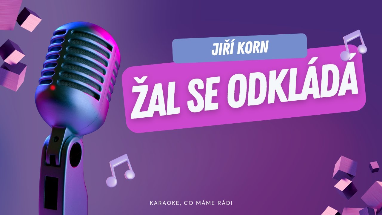 Jiří Korn – Žal se odkládá (karaoke)